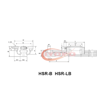 直線導(dǎo)軌線軌滑塊HSR-B HSR-LB